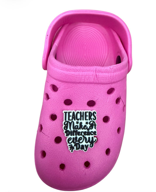 Teachers make a Shoe Charm