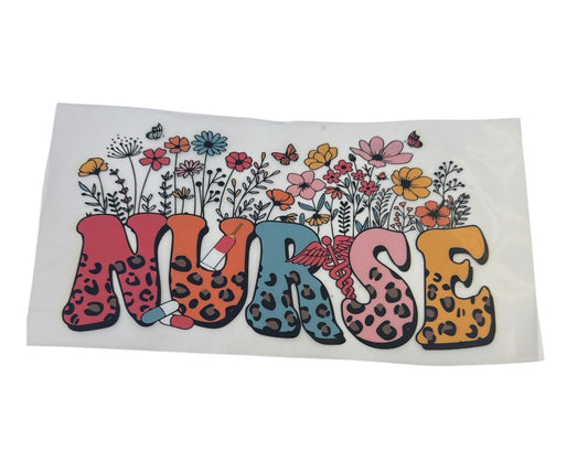 Nurse flowers DTF transfers