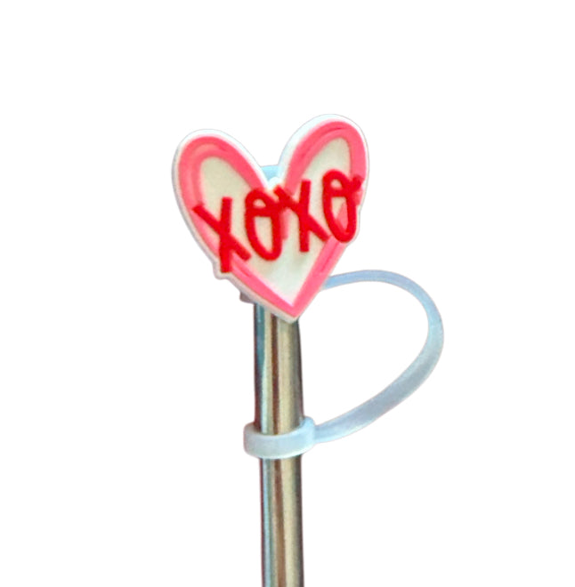 Xoxo heart Straw Topper