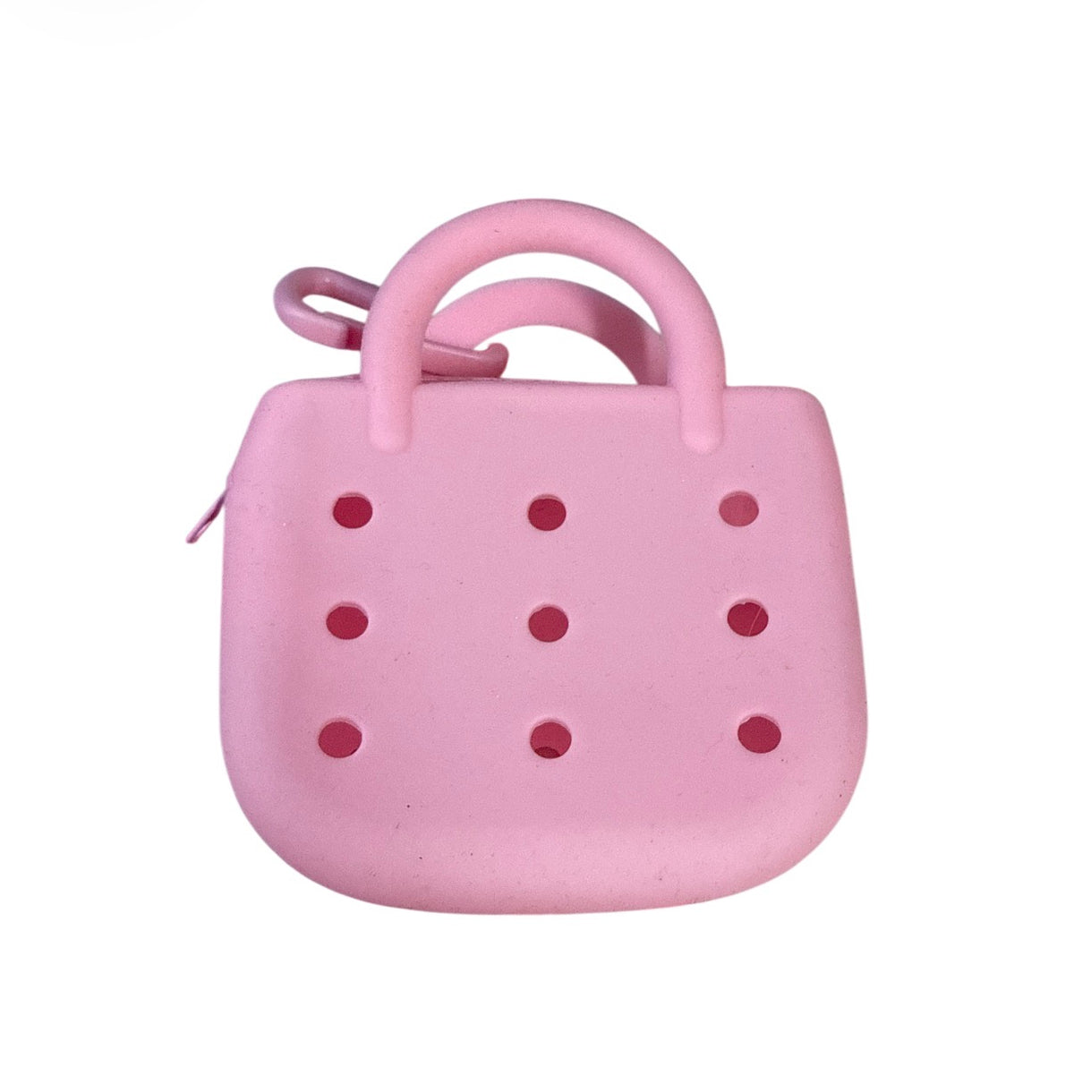 Small rubber charm purse with 3 free mystery charms
