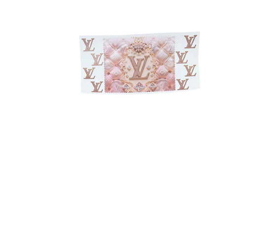 LV Rose Gold Diamonds UV Cup Transfer