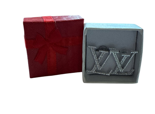 Lv 2cm dupe earrings silver  #7