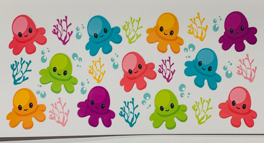 Colorful octopus Cup Transfer