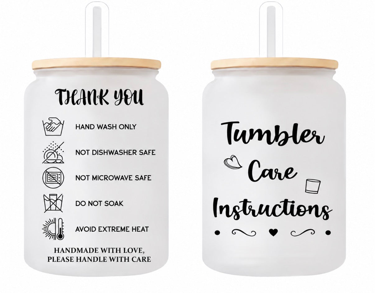 Tumbler Care Instructions