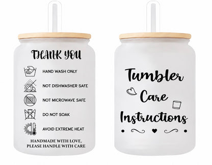 Tumbler Care Instructions