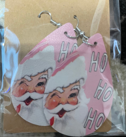 Pink Ho Ho Ho Earrings