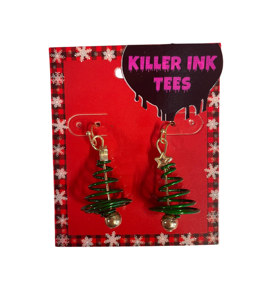 Tree Christmas Earrings