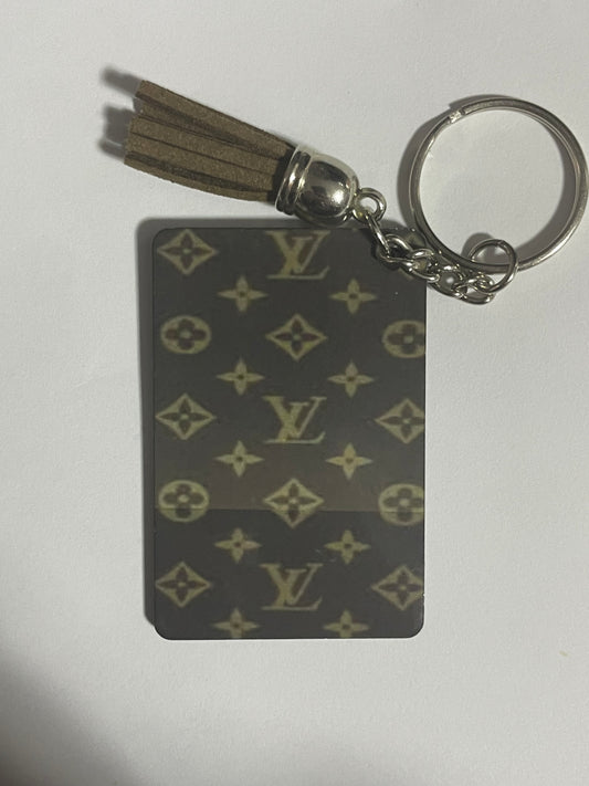 Faded LV Keychain