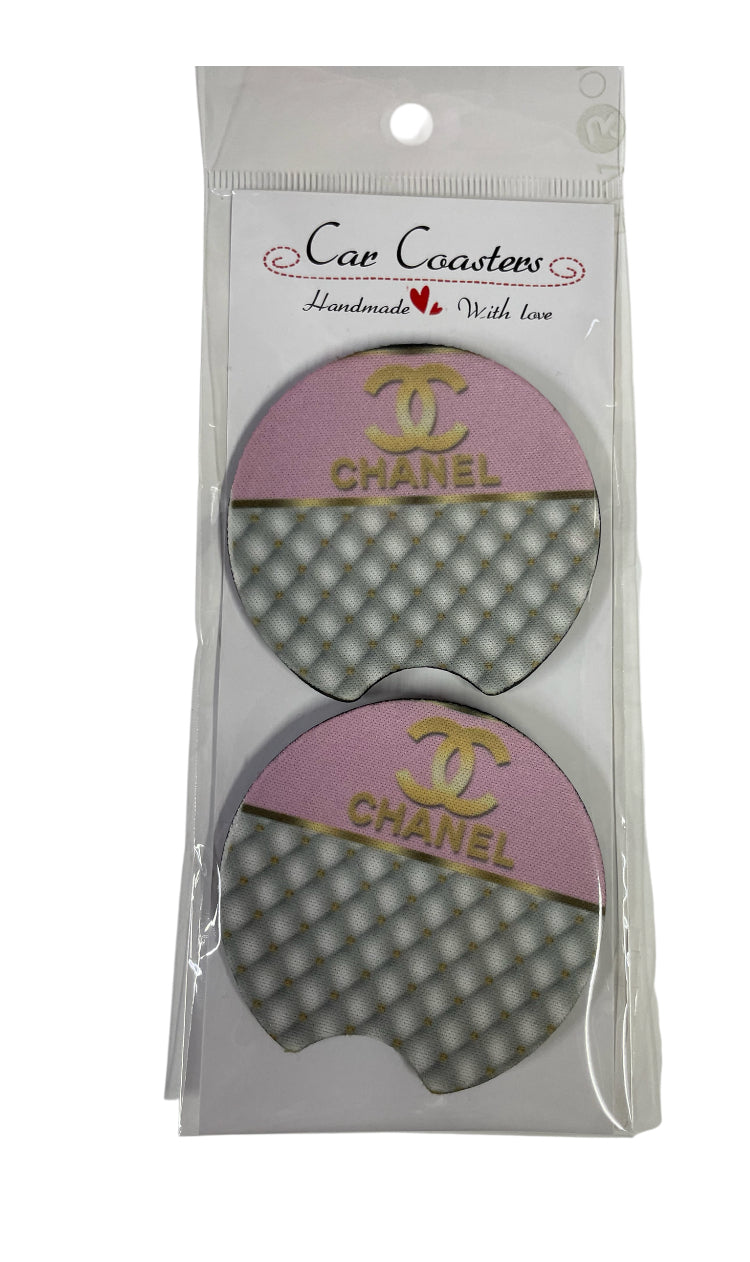 Chanel pink & gold Coasters