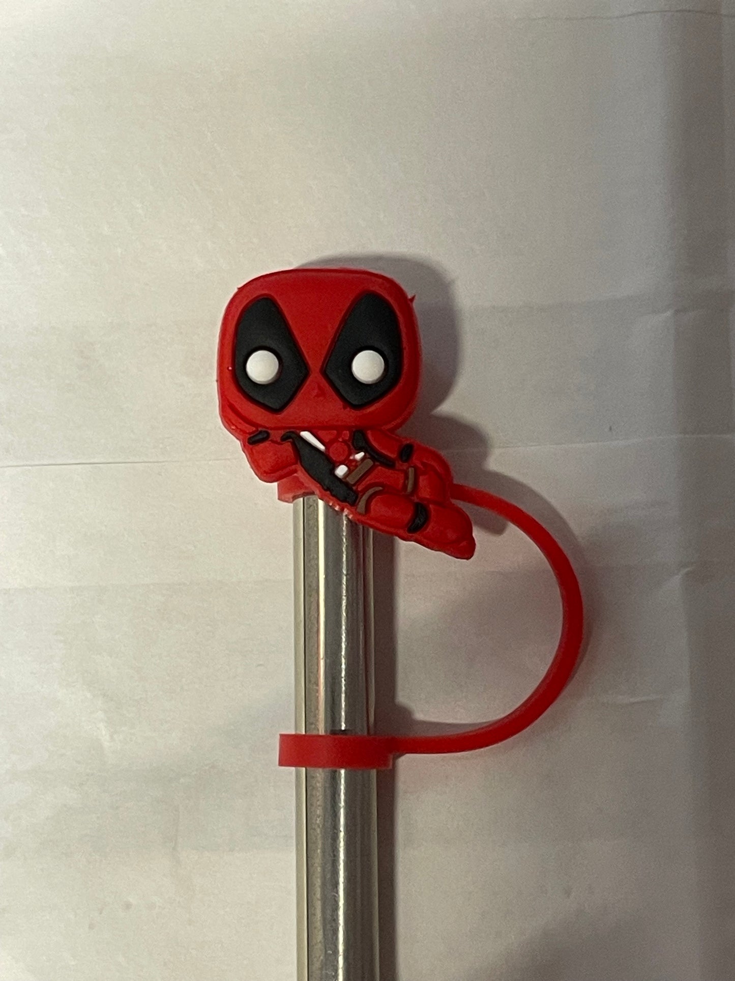 Dead pool Straw Topper