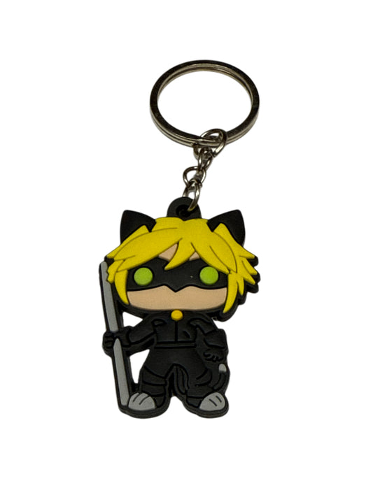 Cat noir keychain