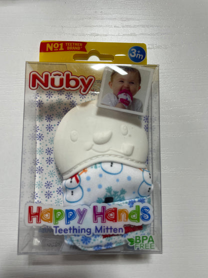 Snowman Nuby Teething Mitten