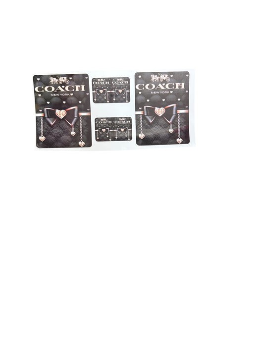 Coach New York Black Purse 4 UV Cup Transfer