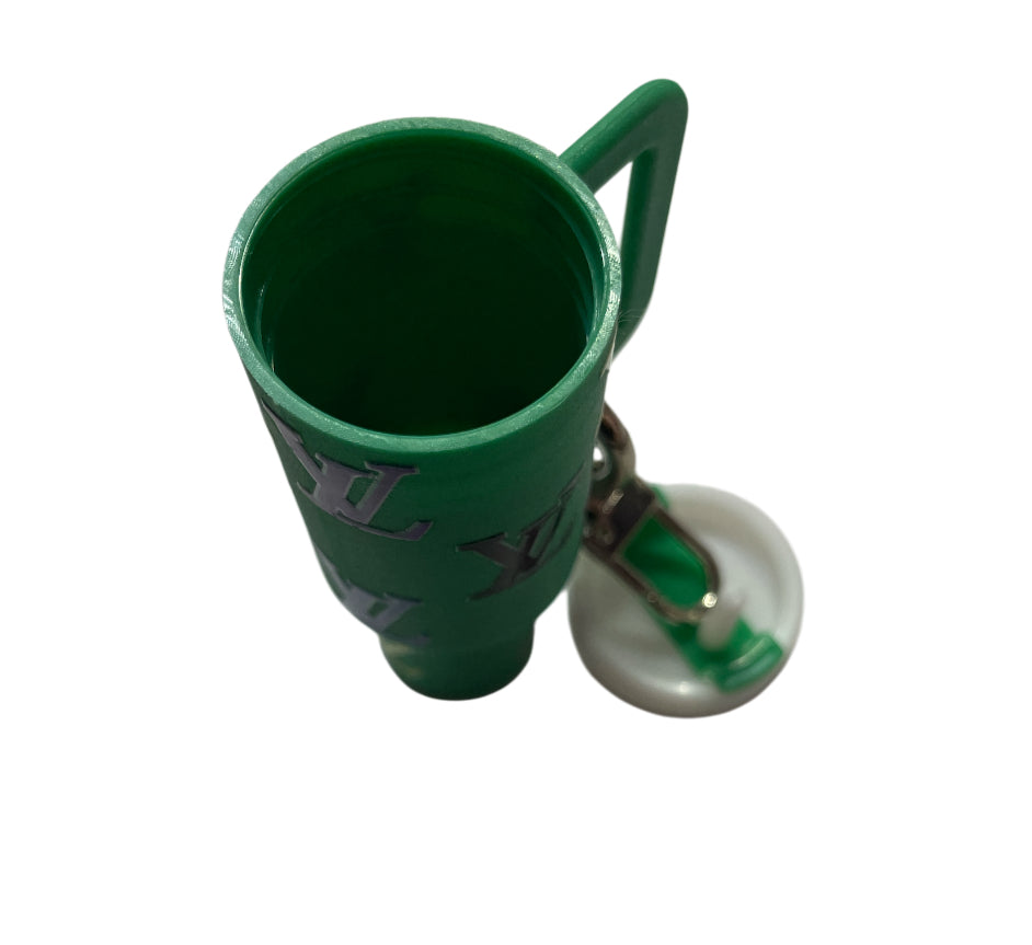 Lv colorful green Cup Storage keychain