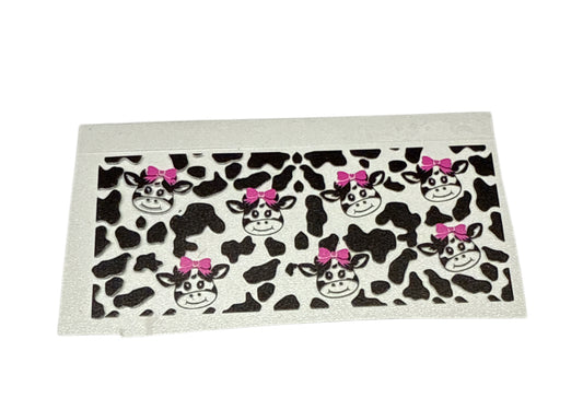 Black cow bow small Transfer Decal