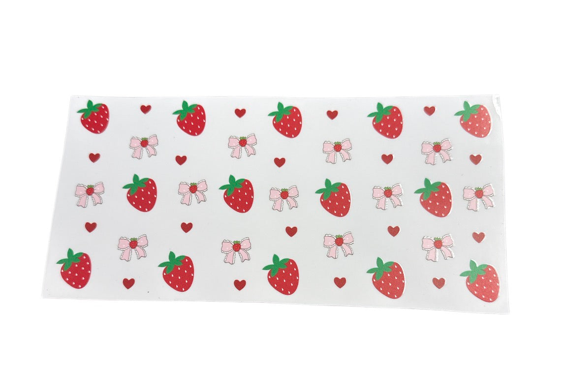 Strawberries UV Cup Transfer