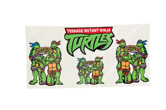 Ninja Turtles 3 pizza Cup Transfer