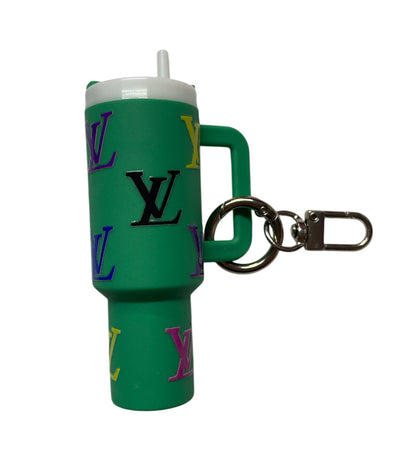 Lv colorful green Cup Storage keychain