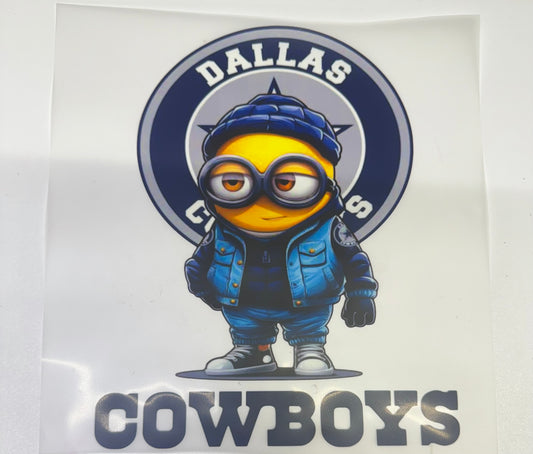 Dallas Cowboys Minion DTF Heat Transfer