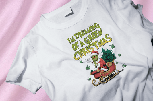 Green Xmas grinch DTF Heat Transfer