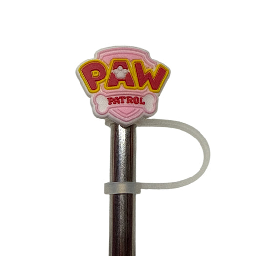 Paw patrol pink Straw Topper