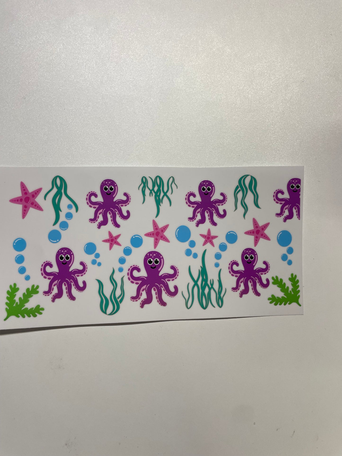 Purple octopus Cup Transfer