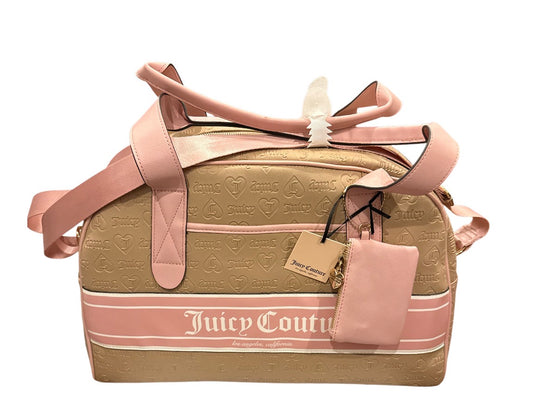 Large pink & brown duffle bag  with  wallet juicy couture