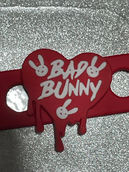 Bad bunny heart Shoe Charm