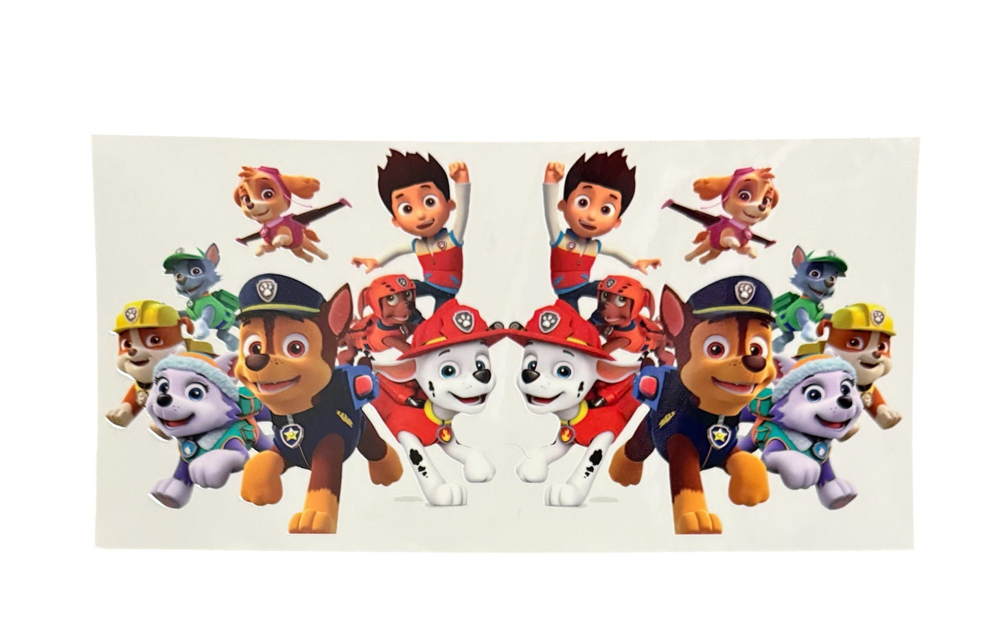 Paw patrol crew 2 Cup Transfer