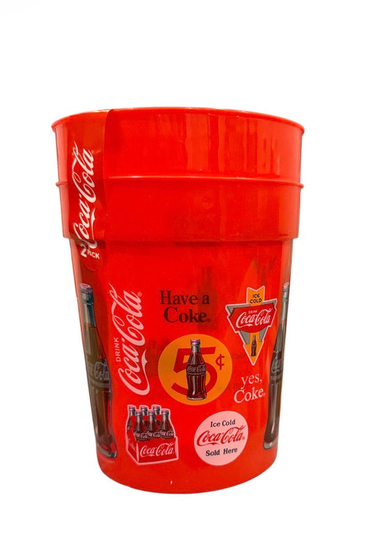 Coca Cola 2 pack plastic cups