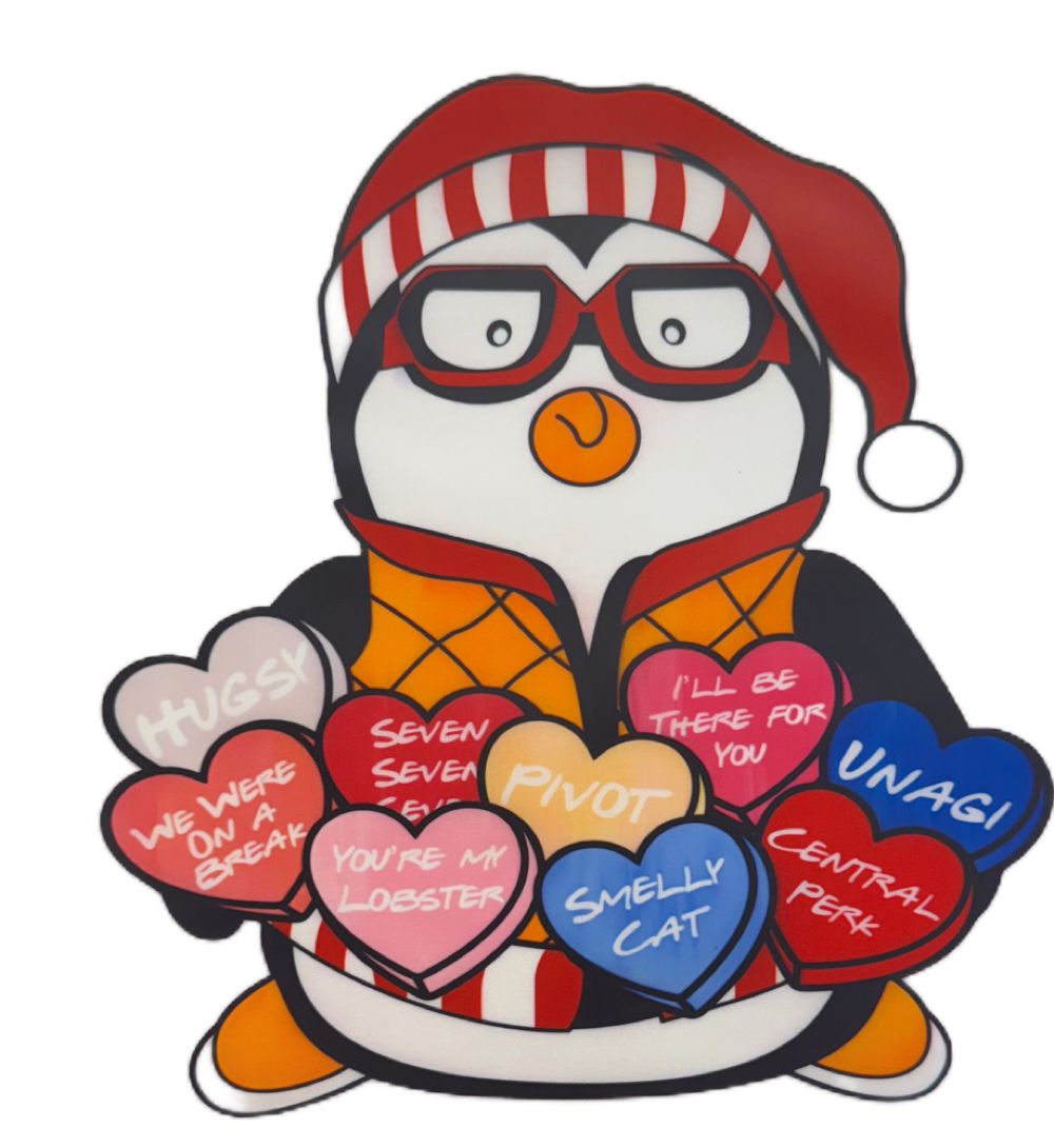 Hugsy the Penguin From Friends DTF Heat Transfer