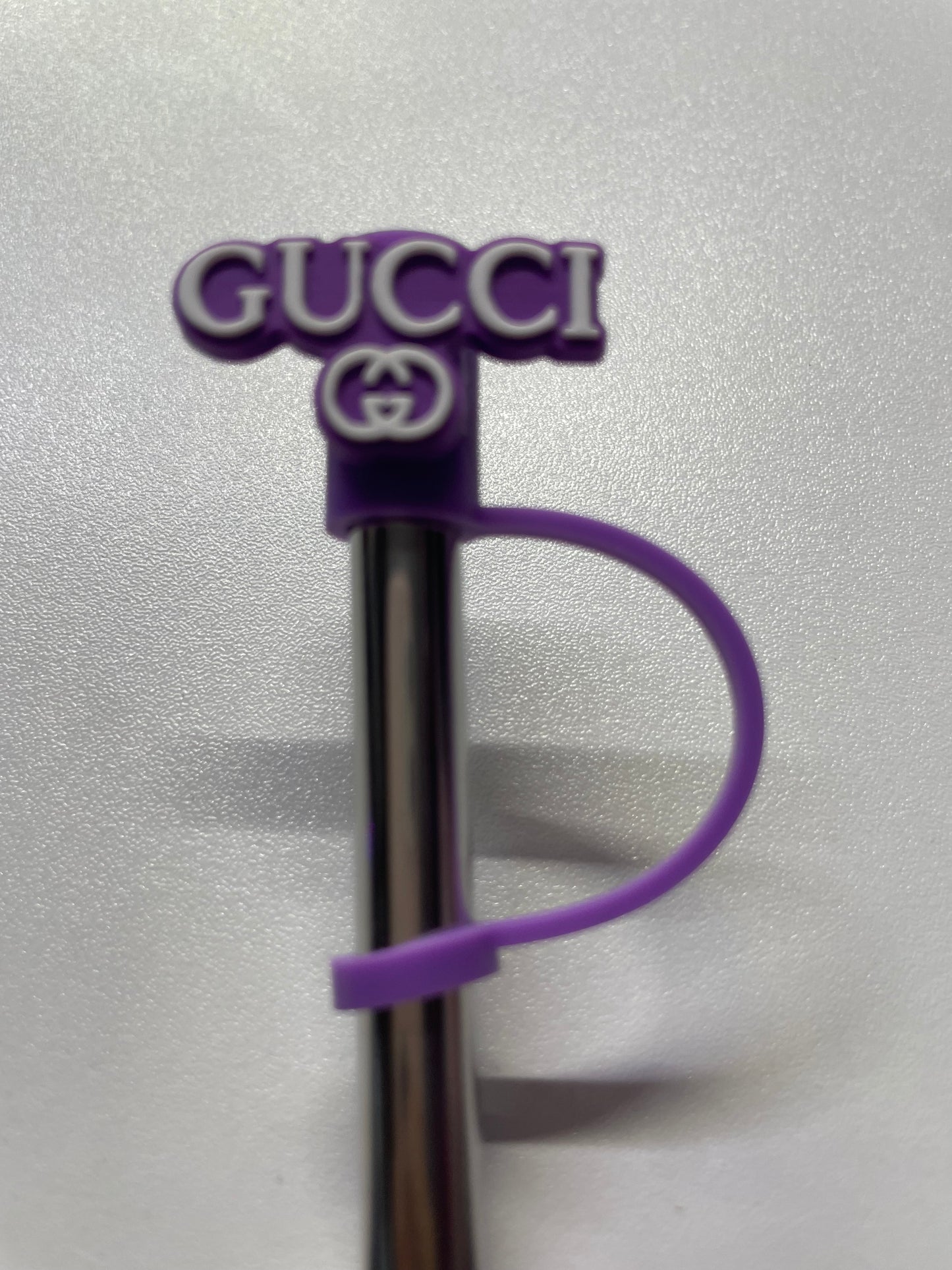 Gucci purple Straw Topper