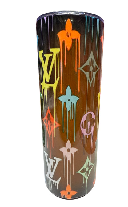 Lv fade orange tone Tumbler