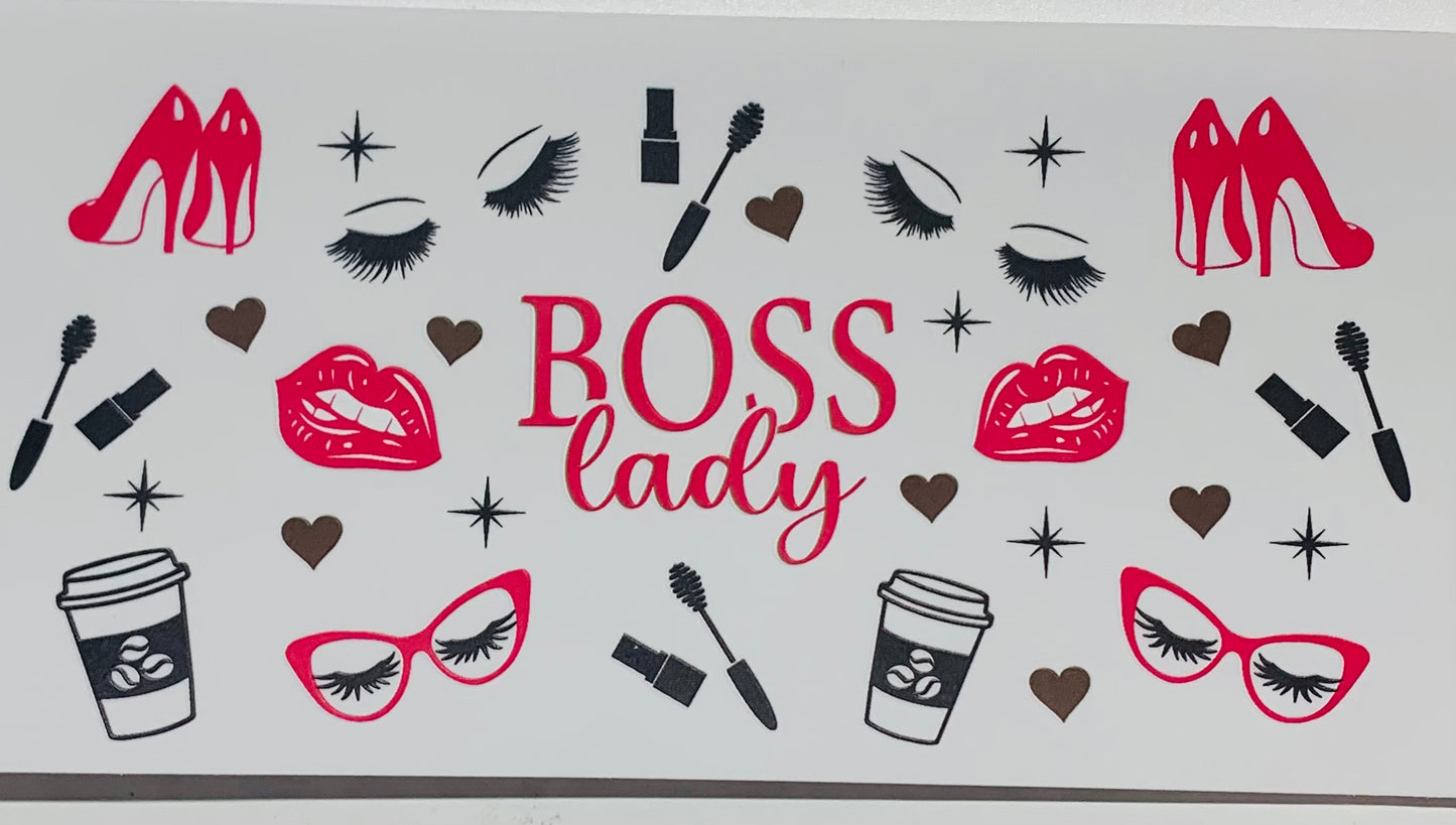 Boss lady makeup Cup Transfer