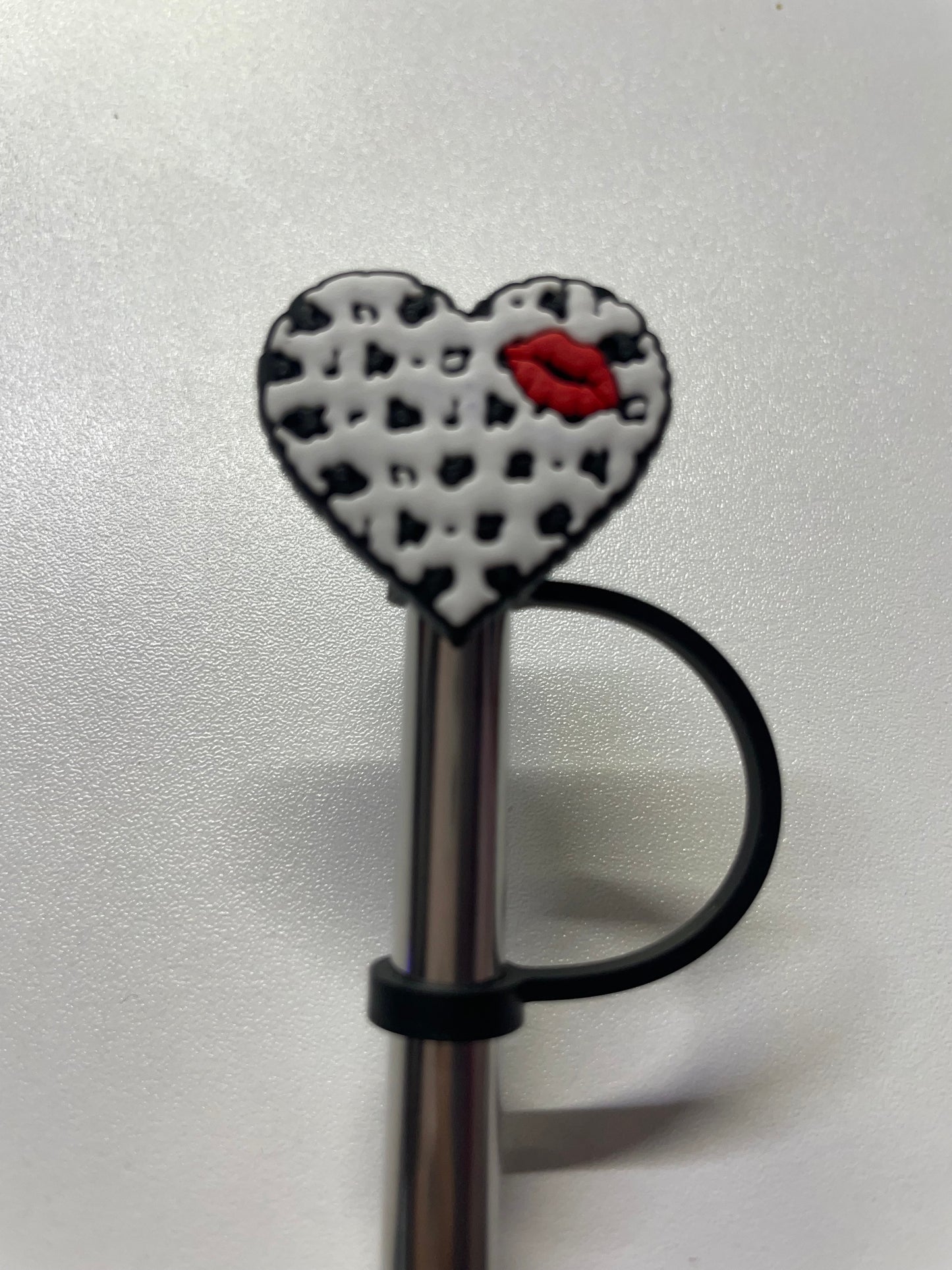 Heart lips Straw Topper