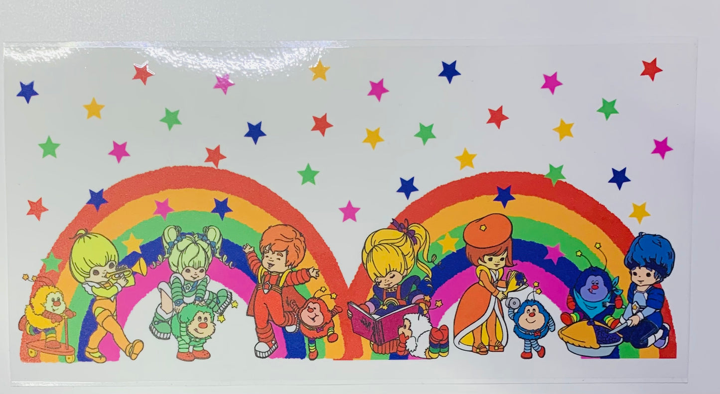 Rainbow Brite Double Rainbow Cup Transfer