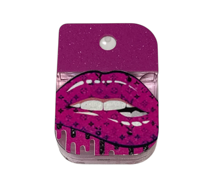 Lv lips Pink glitter passion fruit hand sanitizer