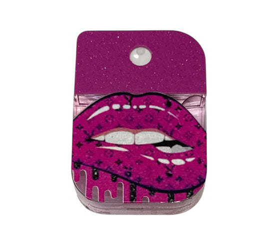 Lv lips Pink glitter passion fruit hand sanitizer