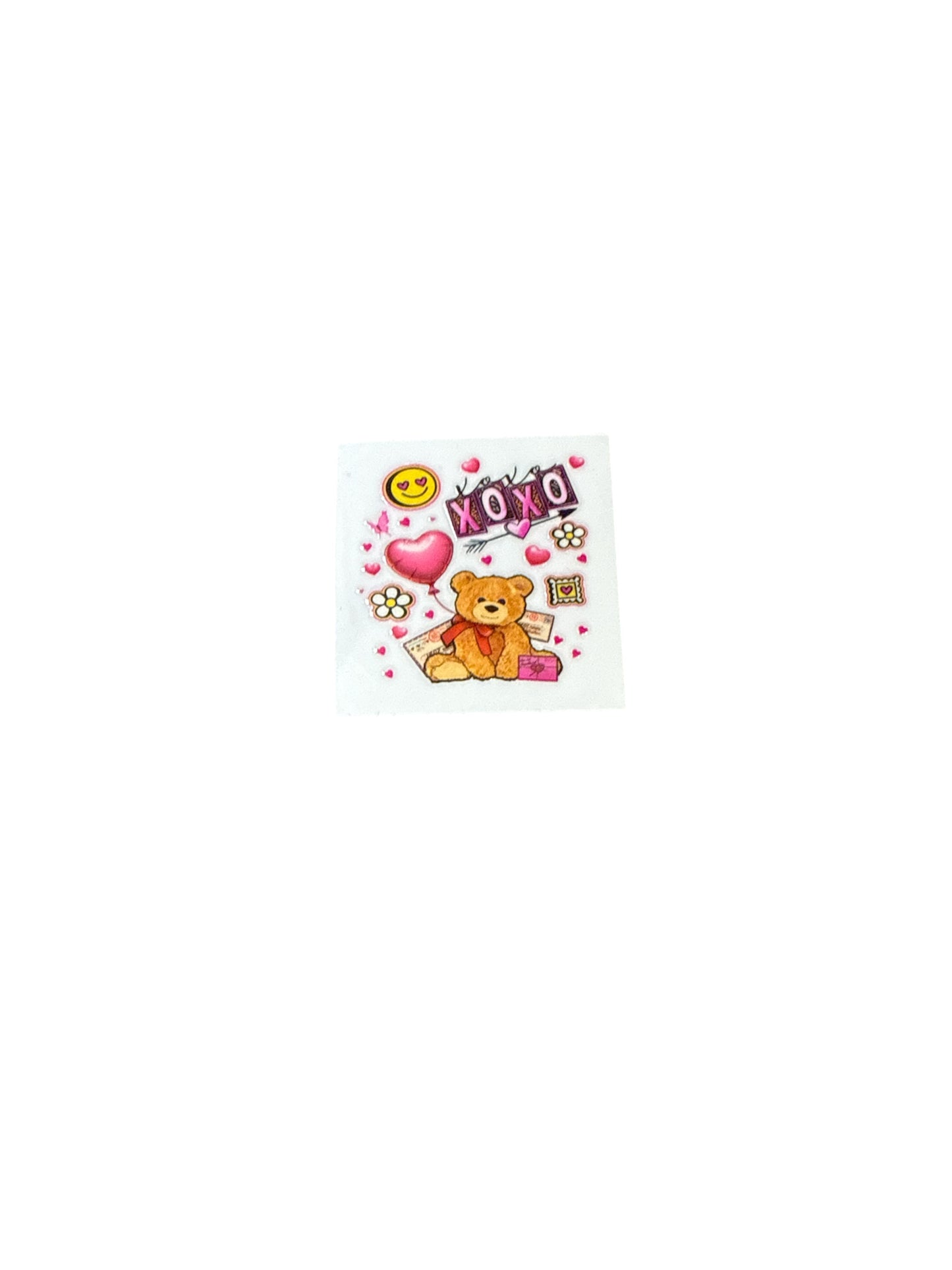 Xoxo bear small decal