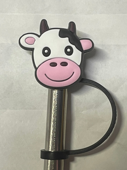 Cow face Straw Topper