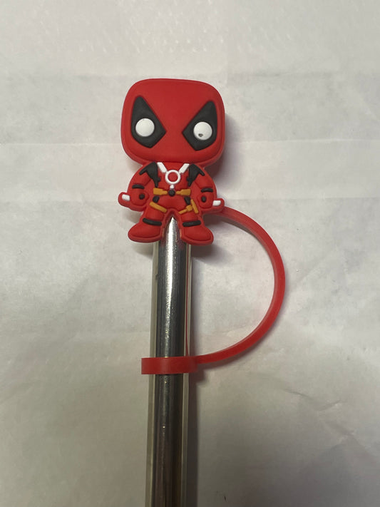 Dead pool standing guy Straw Topper