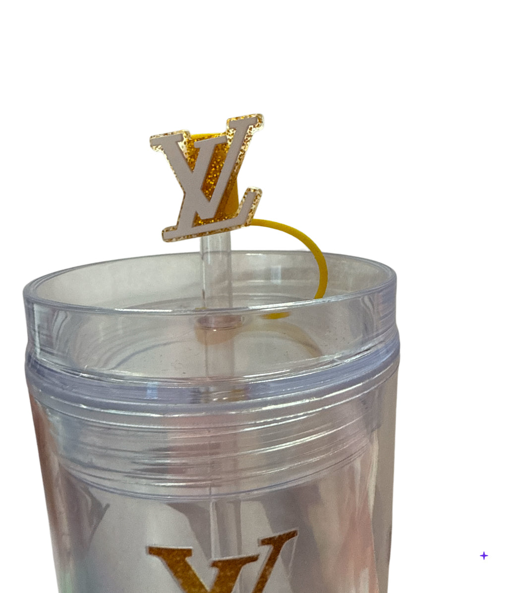 Lv gold clear tumbler