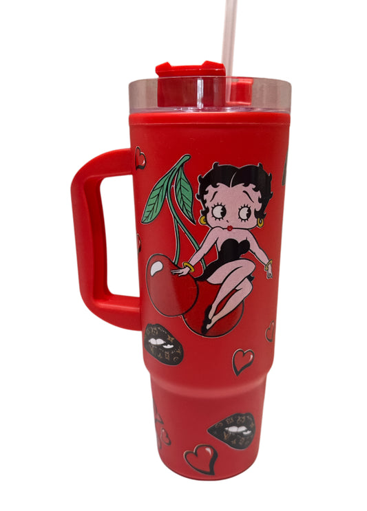 Lv betty boop plastic tumbler
