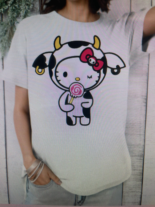 Hello kitty cow