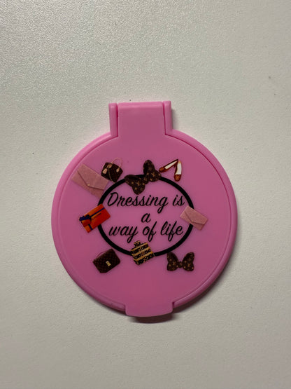 Dressing is a way pocket mirror