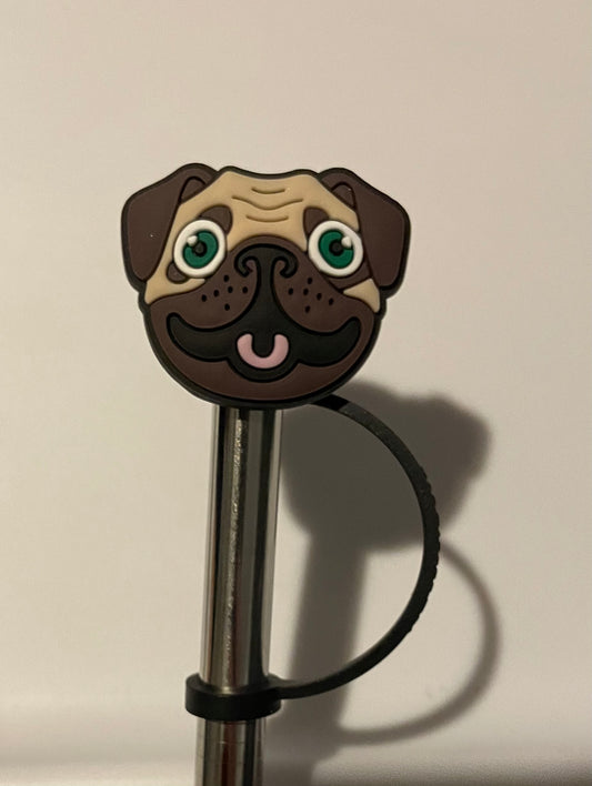 Pug  Straw Topper