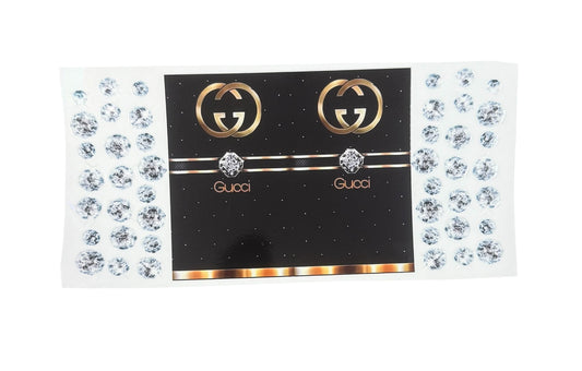 Gucci Black & Gold with Diamonds UV Cup Transfer