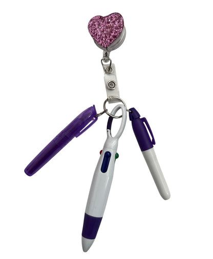 Nurse pen, highlighter , marker badge reel