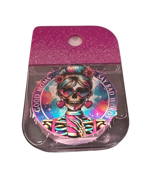 Baby mom said bad words glitter passion fruit hand sanitizer