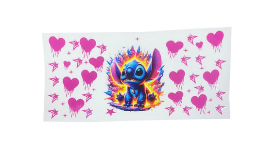 Colorful Stitch Explosion  UV Cup Transfer